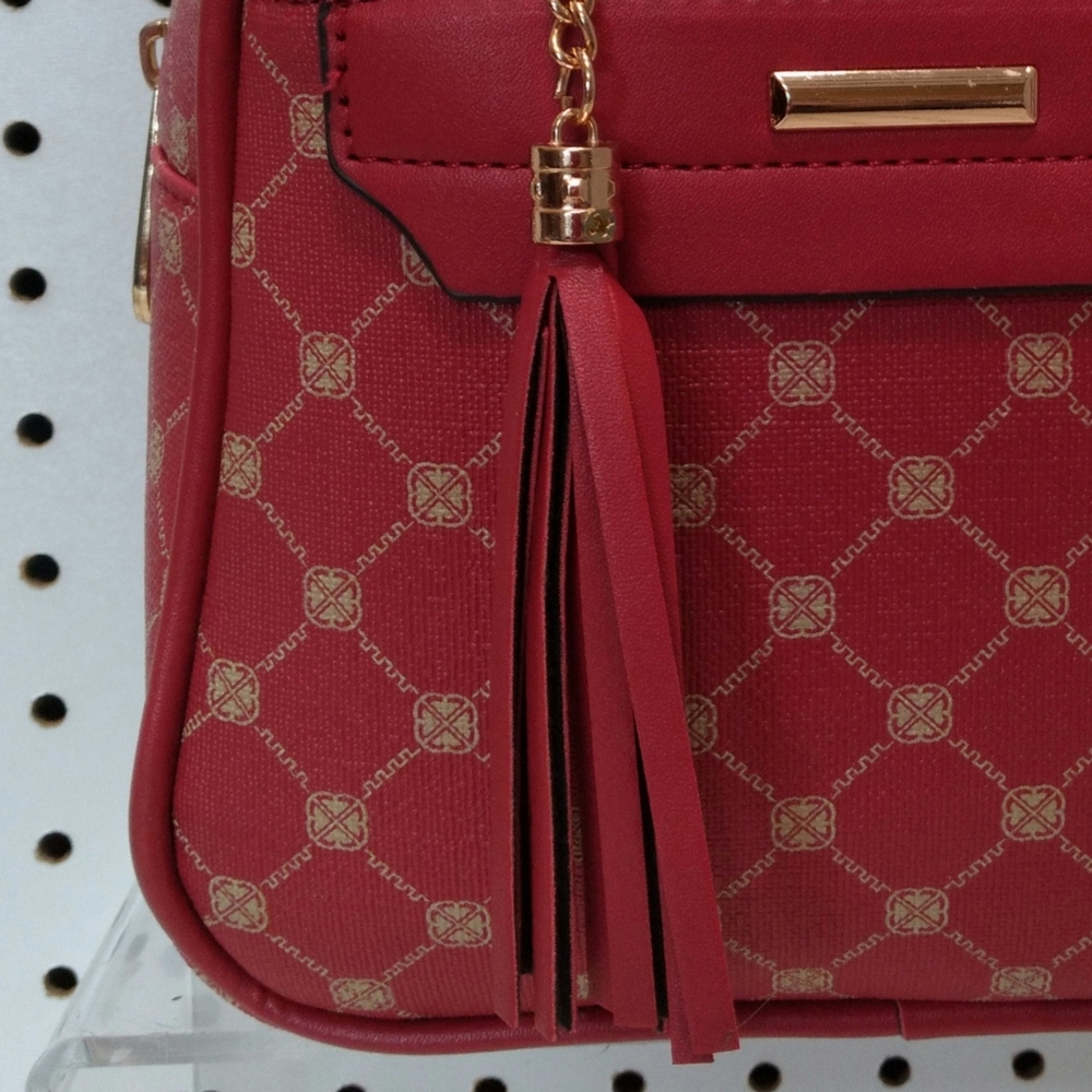 Women’s Red monogram Backpack Dimension L8"×H7.5"×W3" casual - Picture 7 of 8